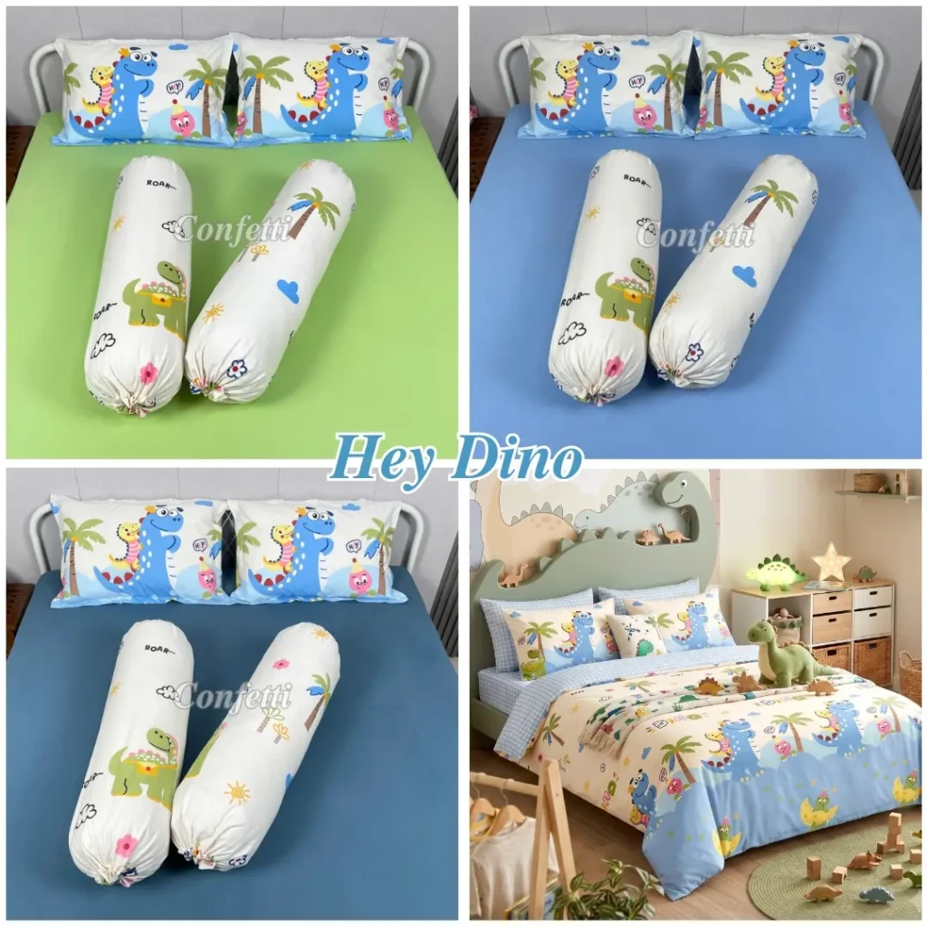 Sprei Confetti motif Hey Dino